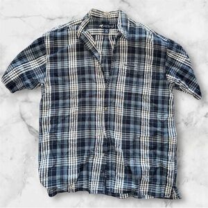Big Dogs Y2K Plaid Button Down Shirt Size L